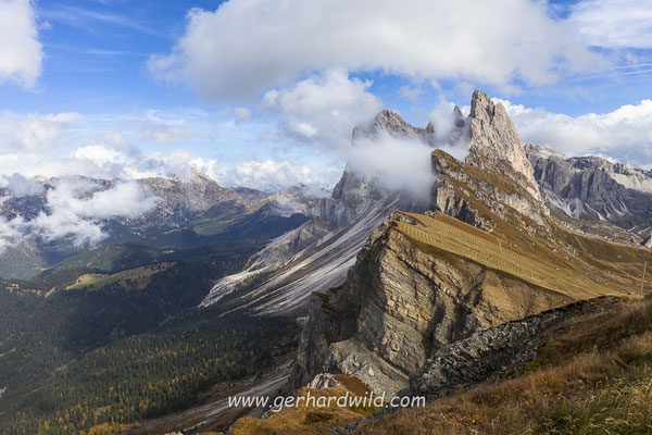 Seceda, Geislergruppe, Dolomiten, Italien