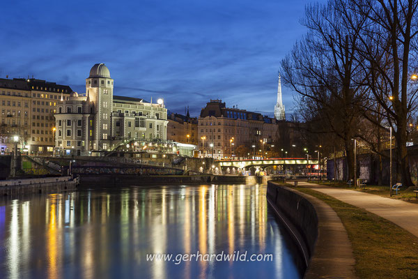 Donaukanal + Urania, Wien, Österreich