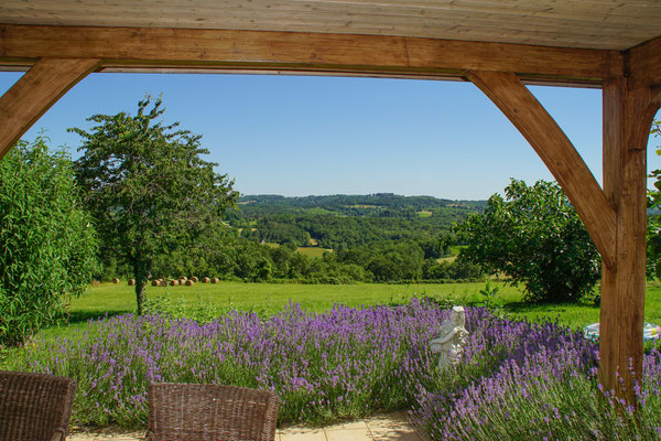 Domaine de la Licorne en Périgord Noir, repos et vue panoramique