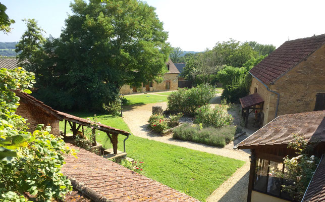 Domaine de la Licorne en Périgord Noir, vue d'ensemble des gîtes