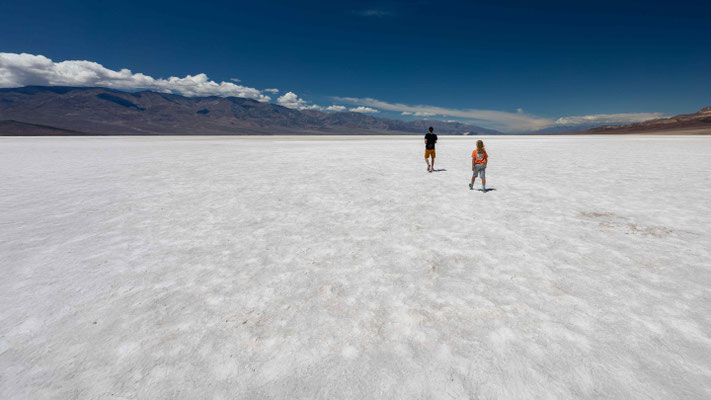 Badwater - der tiefste Punkt von Nordamerika mit 85 m u.Null