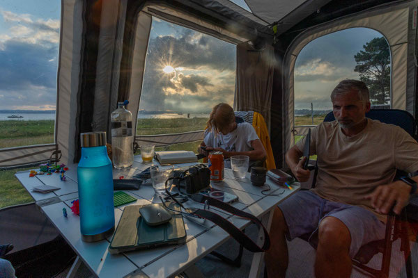 Wieder Camping direkt am Meer 