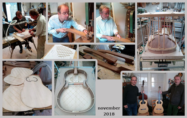 Bert en Mark | Workshop bouw van een klassieke gitaar, naar kopie van Francisco Simplicio