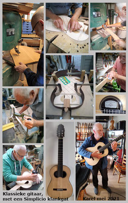 Karel | Workshop bouw van een klassieke gitaar met een Simplicio klankgat