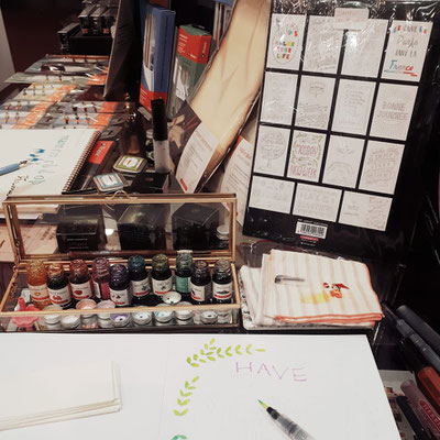 paper break prestation animation hand lettering partenariat clairefontaine herbin