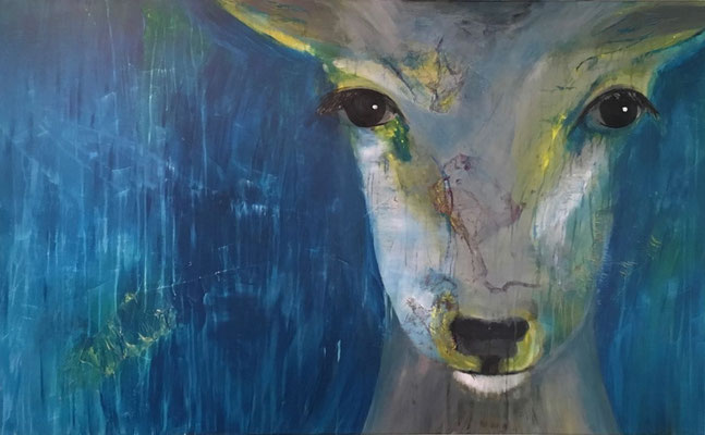 Helga Stein, ohne Titel, 2017,  Acryl auf Leinwand, 120 x 80 cm
