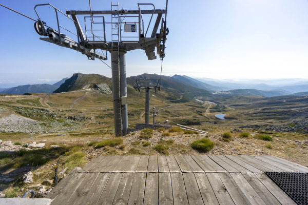 Das Skigebiet von Alto Campóo beim Pico Tres Mares (Tour 29)