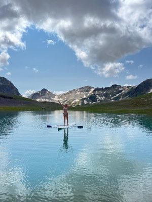 Bei der Pêsch-Hütte See geniessen
