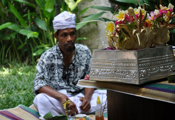 priest with offerings