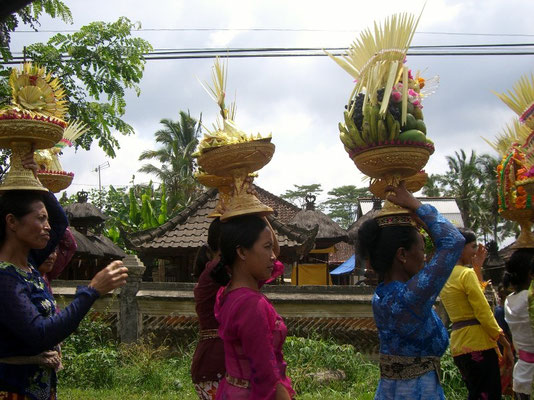 on the way to a ceremony