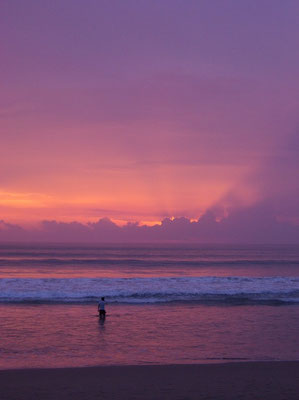 sunset bath