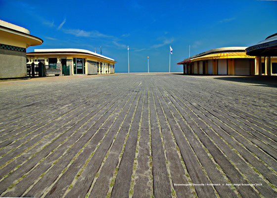 Strandzugang in Deauville