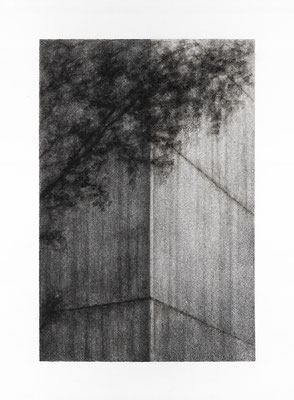 Beton Brut (Serie) | 2020 - 2021 | Tuschemalerei auf Papier | 24x16 cm (Papier 30x22 cm)