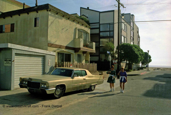 1969-1970 Cadillac DeVille, girls, 16 Lighthouse St, Marina Del Rey, Los Angeles, California 90292, USA, 4/1993