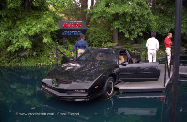 K.I.T.T. Pontiac Firebird 1982 Knight Rider car, Universal Studios Hollywood, Universal City, Los Angeles, California 91608, 6/1990 