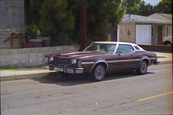 Ford Grand Torino near 1449 E Palm Ave, El Segundo, Los Angeles, 90245 California, June 1990