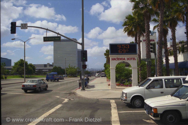 Hacienda Hotel at LAX, today Fairfield Inn & Suites Mariott, 525 N Sepulveda Blvd, today N Pacific Coast Hwy/E Mariposa Ave, El Segundo, Los Angeles, California 90245, June 1990