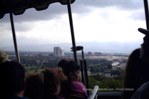 View on the city, Studio Tour, Universal Studios Hollywood, Universal City, Los Angeles, California 91608, 6/1990 