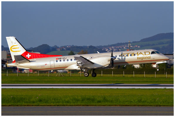 Etihad Regional / Saab 2000 / HB-IZJ / 30.08.2016 / © Berni Müller