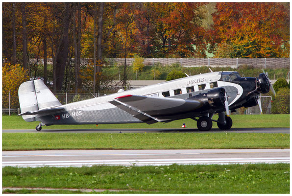 Ju-Air / Junkers Ju-52/3m / HB-HOS / 25.10.2013 / © Berni Müller