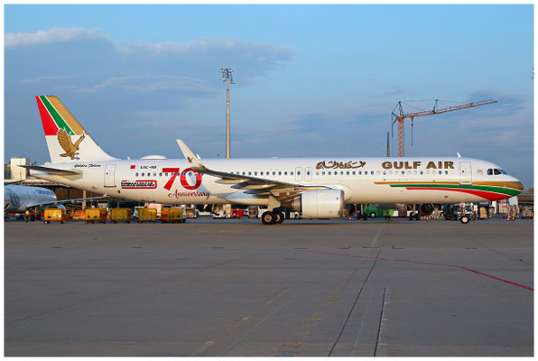 Gulf Air / Airbus A321-200 Neo / A9C-NB / 16.08.2024 / © Martin Hackl