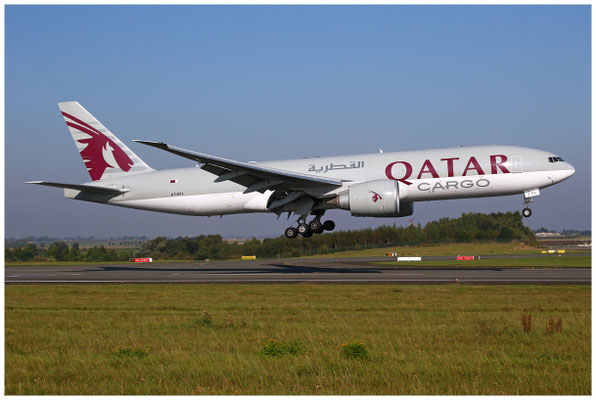 Qatar Airways Cargo / Boeing 777 F / A7-BFL / 20.09.2024 / © Martin Hackl