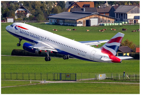British Airways / Airbus A320-200 / G-GATS / 26.10.2024 / © Berni Müller
