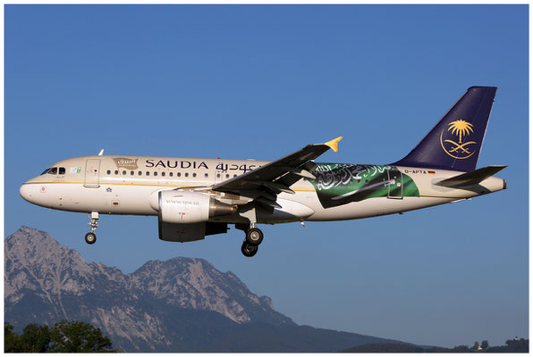 Saudi Arabian Airlines / Airbus A319-100 / D-APTA / 10.07.2016 / © Berni Müller