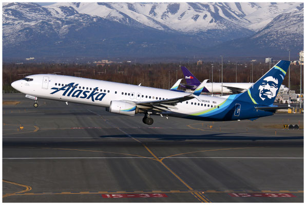 Alaska Airlines / Boeing 737-900 WL / N493AS / 28.04.2024 / © Martin Hackl