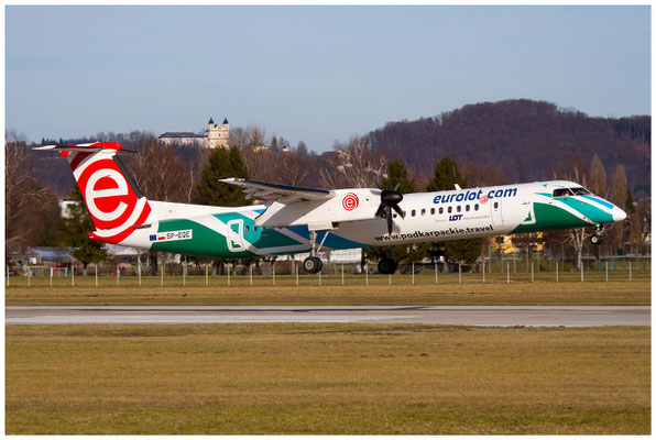 EuroLOT / Dash 8 Q400 / SP-EQE / 08.02.2014 / © Berni Müller
