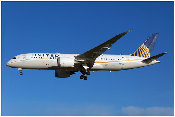 United Airlines / Boeing 787-8 / N27903 / 25.11.2017 / © Berni Müller