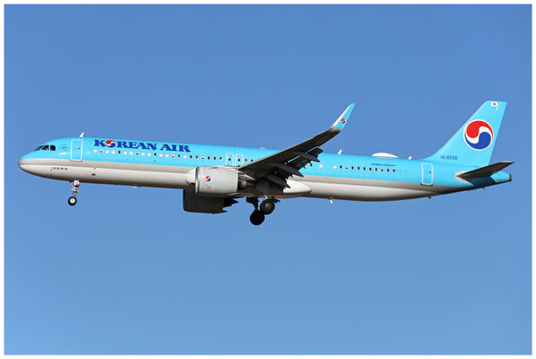 Korean Air / Airbus A321-200 Neo / HL8530 / 17.03.2025 / © Martin Hackl