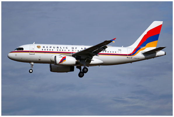 Armenia Air Force / Airbus A319-100 CJ / 701 / 16.02.2024 / © Martin Hackl