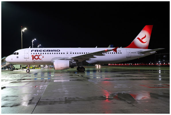 Freebird Airlines / Airbus A320-200 / TC-FHF / 05.01.2025 / © Martin Hackl