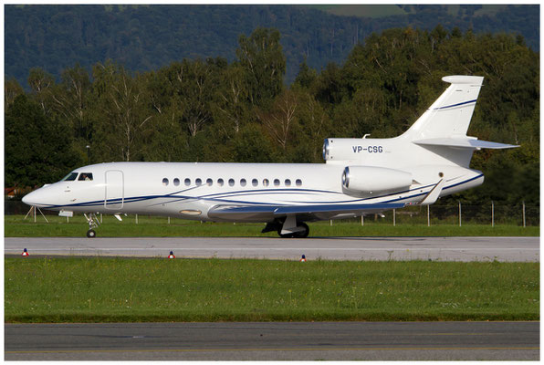 VW Air Services / Falcon 7X / VP-CSG / 20.09.2012 / © Berni Müller 