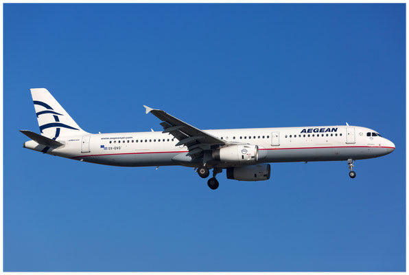 Aegean Airlines / Airbus A321-200 / SX-DVO / 25.02.2019 / © Berni Müller