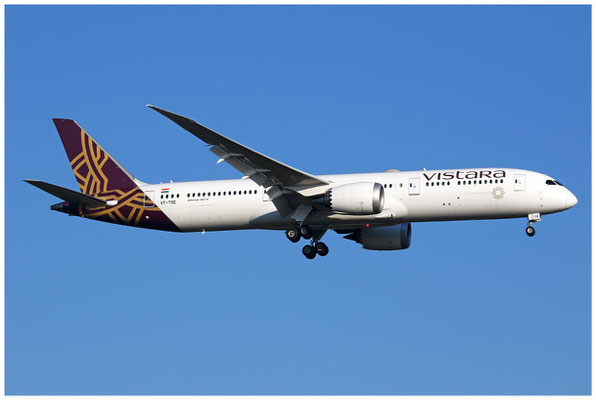 Vistara Airlines / Boeing 787-9 / VT-TSE / 09.10.2021 / © Martin Hackl