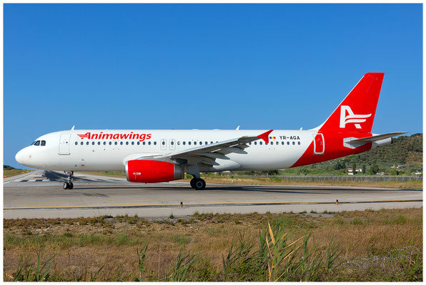 Animawings / Airbus A320-200 / YR-AGA / 12.08.2023 / © Berni Müller