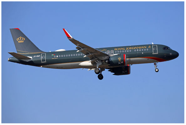 Royal Jordanian Airlines / Airbus A320-200 Neo / JY-RAF / 04.03.2026 / © Martin Hackl