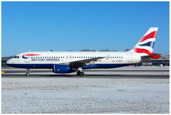 British Airways / Airbus A320-200 / G-GATR / 20.01.2024 / © Berni Müller