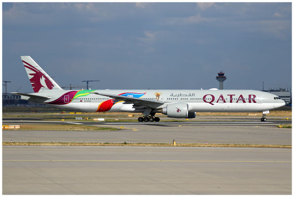 Qatar Airways / Boeing 777-300 / A7-BAX / 13.06.2022 / © Martin Hackl