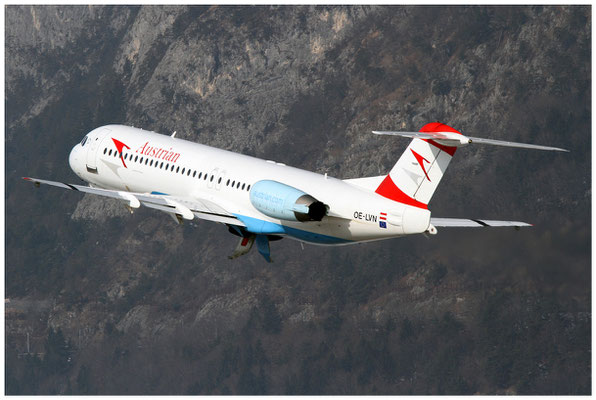 Austrian Airlines / Fokker 100 / OE-LVD / 02.03.2013 / © Berni Müller