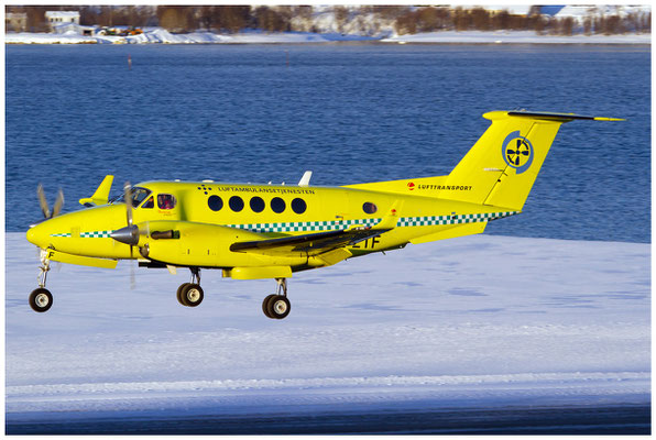 Lufttransport / Beech B200 Kingair / LN-LTF / 16.02.2015 / © Berni Müller