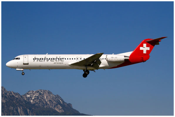 Helvetic Airways / Fokker 100 / HB-JVI / 19.05.2014 / © Berni Müller