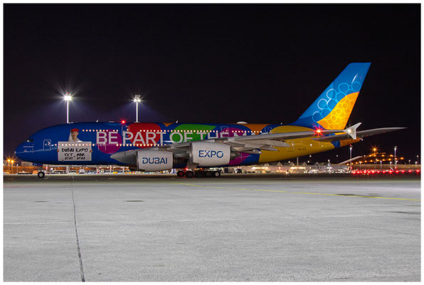 Emirates / Airbus A380-800 / A6-EES / 03.01.2022 / © Martin Hackl