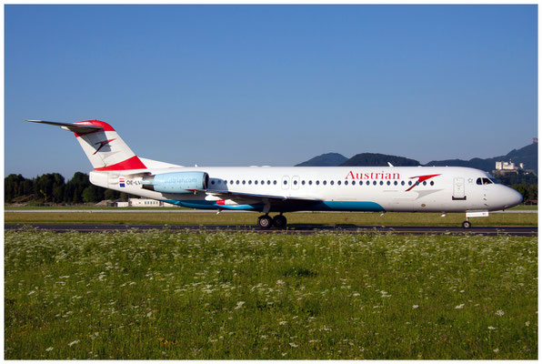 Austrian Airlines /  Fokker 100 / OE-LVI / 19.07.2014 / © Berni Müller 