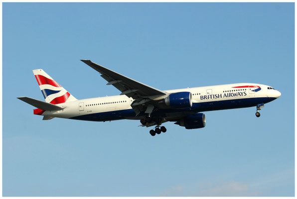 British Airways / Boeing 777-200 / G-VIIE / 25.08.2009 / © Martin Hackl