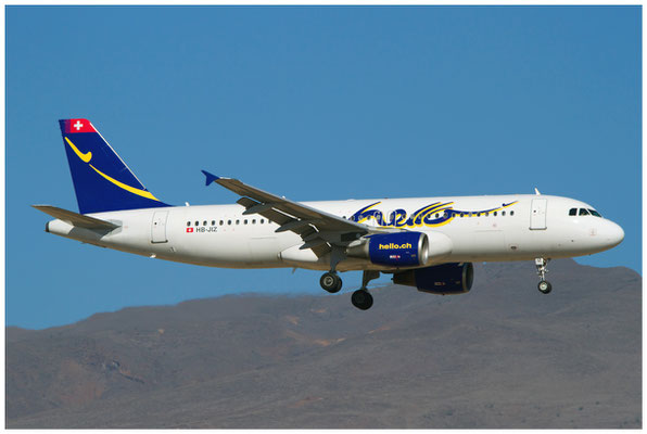 Hello / Airbus A320-200 / HB-JIZ / 17.08.2012 / © Berni Müller