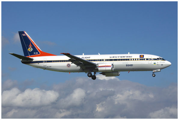 Royal Thai Airforce / Boeing 737-400 / HS-CMV / 09.09.2011 / © Berni Müller 