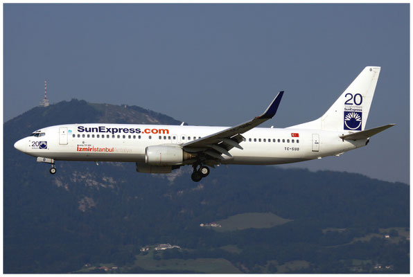 SunExpress / Boeing 737-800WL / TC-SUO / 16.07.2010 / © Berni Müller